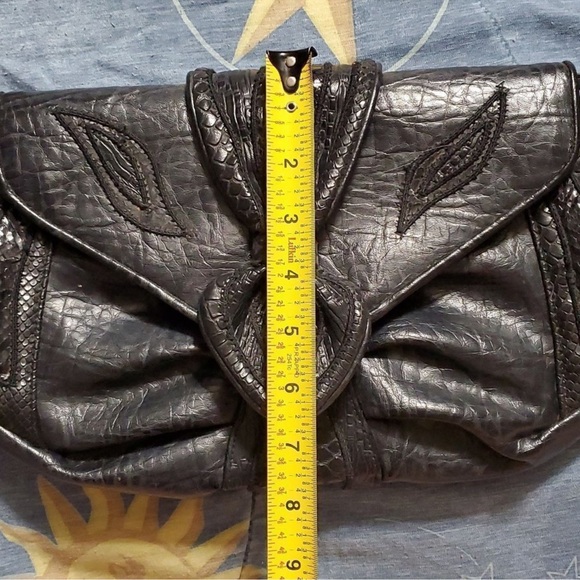 BAGS BY SYLVIA VINTAGE LEATHER CLUTCH BAG - Picture 9 of 10